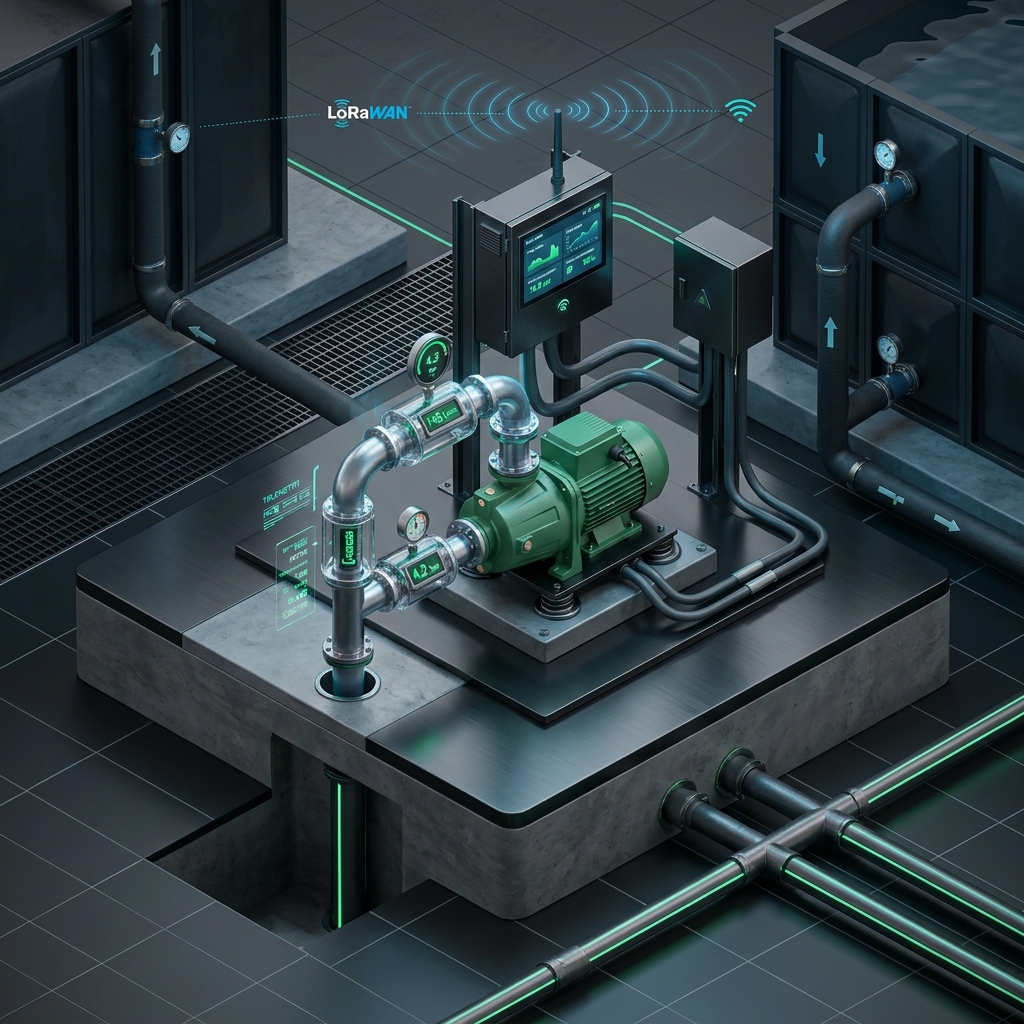 Industrial IoT Smart Water Pumping Station and Well Automation System